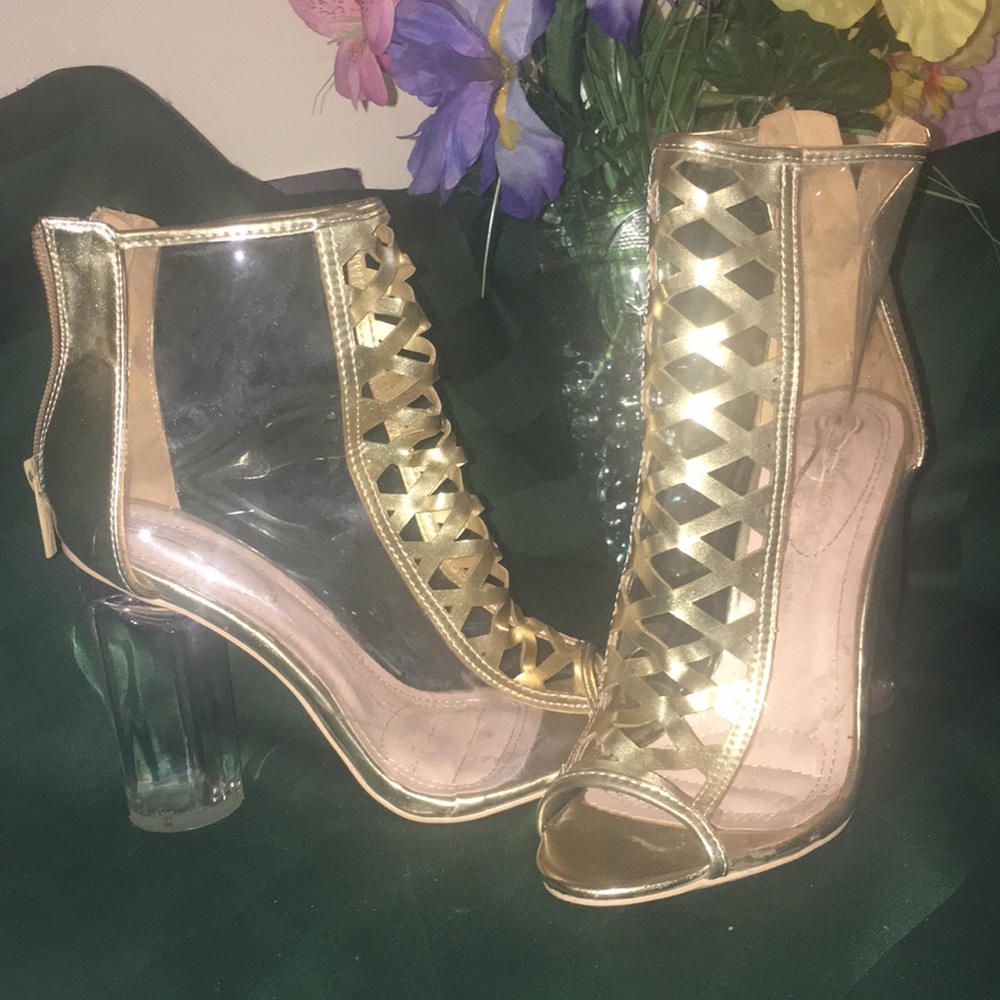 Clear heels